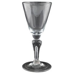 Georgian Goblet with Square Pedestal Stem c1725