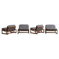 Afra & Tobia Scarpa “Carlotta” Easy Chairs for Cassina, 1967, Set of 4
