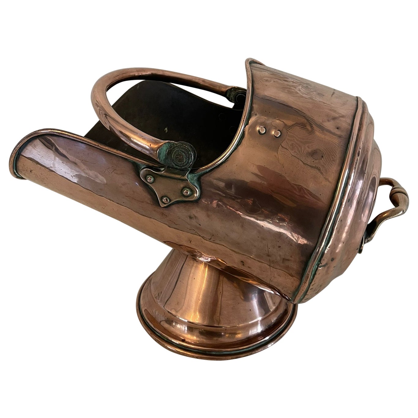 Antique casque en cuivre de qualité George III en vente