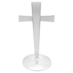 Vintage English Sterling Silver Cross Ornament