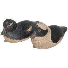 Pair of Original Painted Decoys from New England