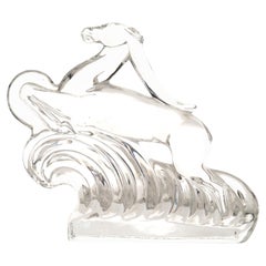 Gacelas de Cristal Steuben de Mediados de Siglo
