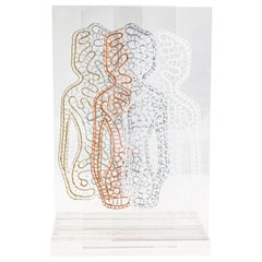 Eva Petric Obra de arte escultórica abstracta en técnica mixta, titulada: Dentro de mi sombra