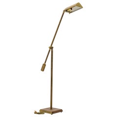 Chapman American Mid-Century Counter Balanced Brass Reading Lamp