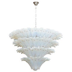 Monumental Sabino Opalescent Glass Chandelier