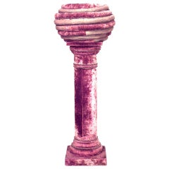 French Victorian Fantasy Tubular Pedestal