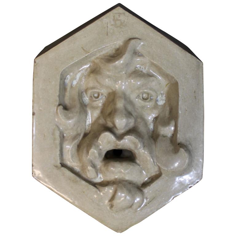 French Ceramic Wall Fountain For Sale at 1stdibs