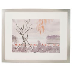 Abstract Contemporary Watercolor Painting
