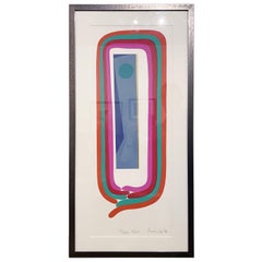 Serigrafía expresionista abstracta japonesa Mashiko, titulada #60