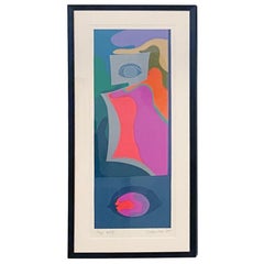 Mashiko Japanese Abstract Expressionist Serigraph, Titled: #53