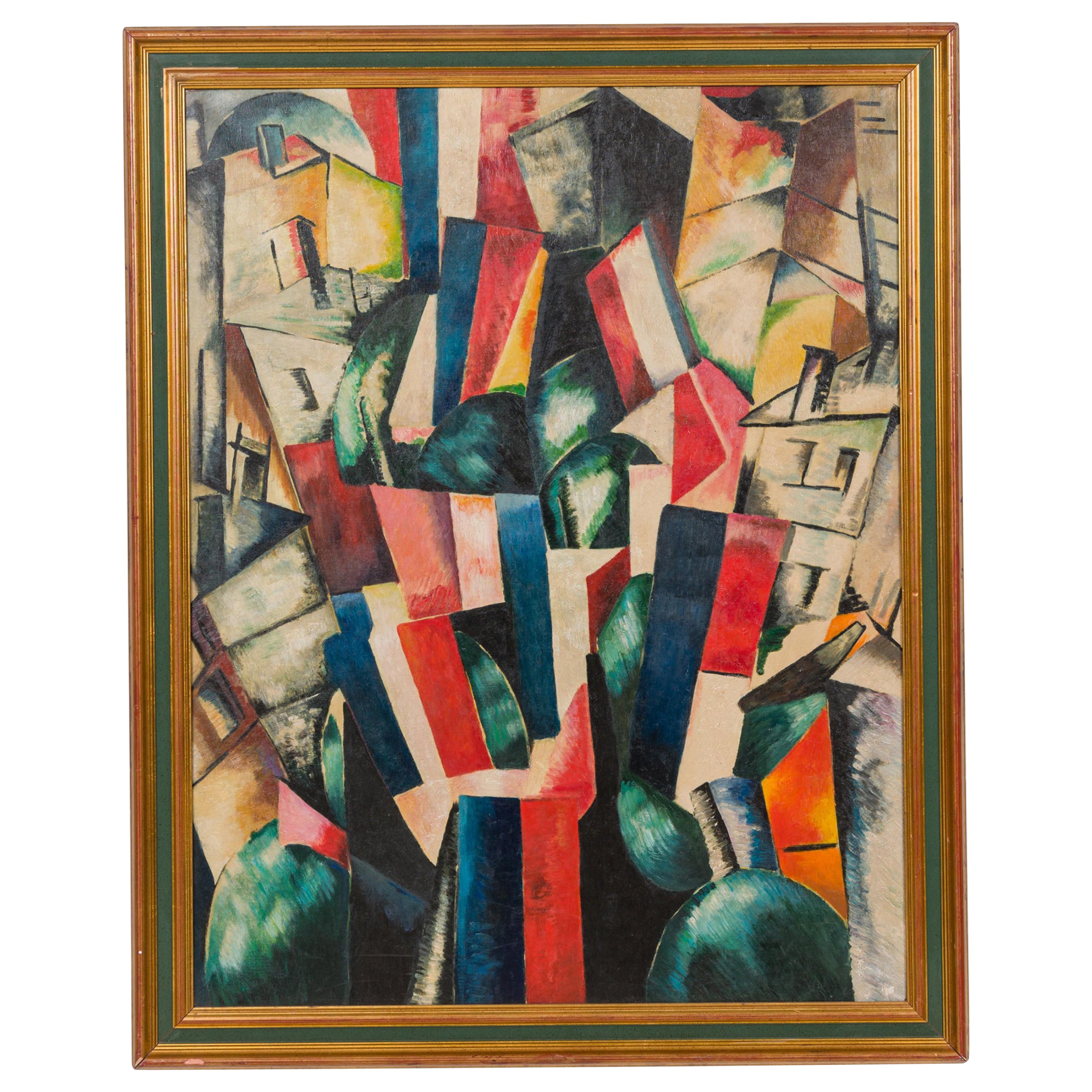Town Abstract Painting