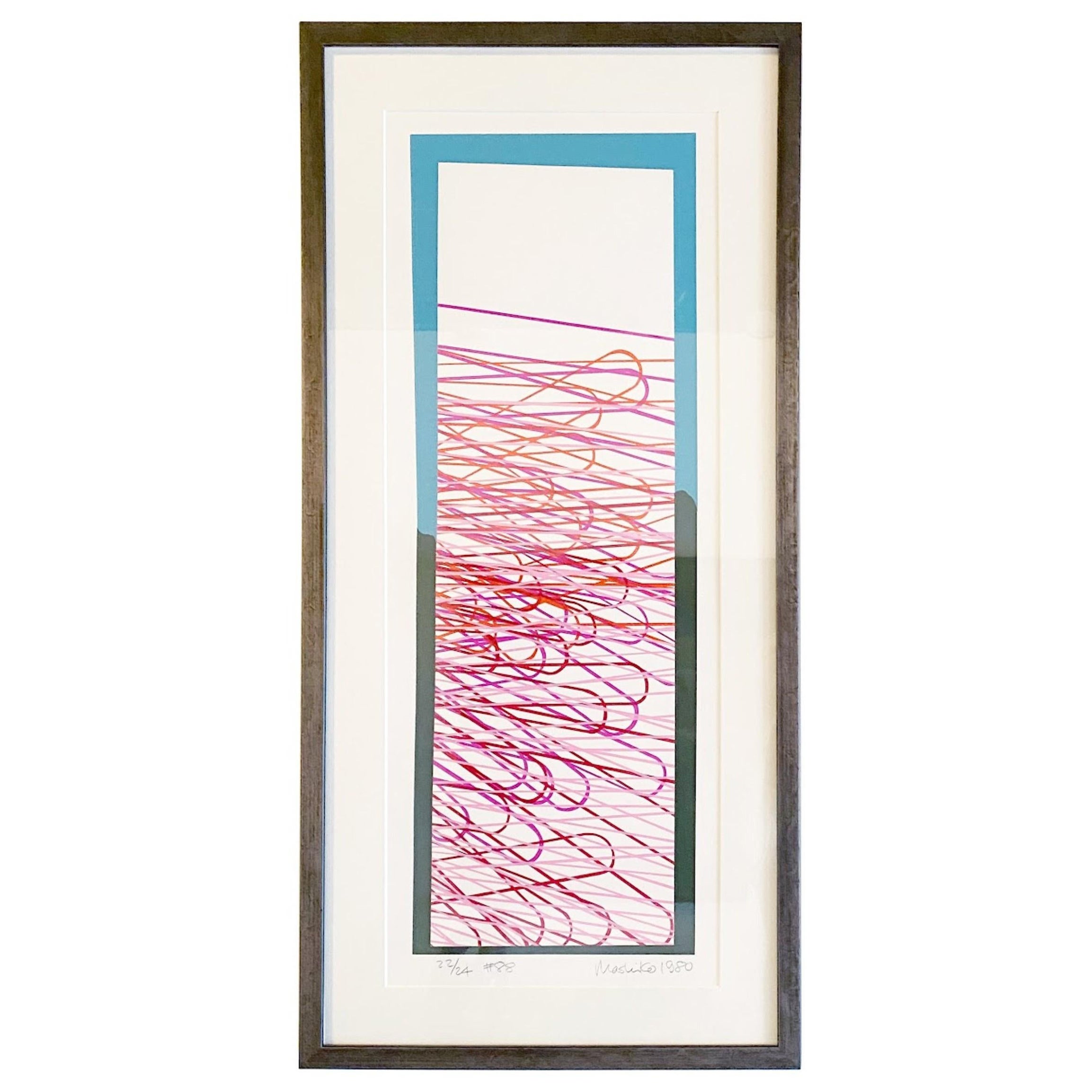 Serigrafía expresionista abstracta japonesa Mashiko, titulada #88 en venta