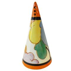 Vintage Clarice Cliff Fantasque Bizarre Conical Shaker