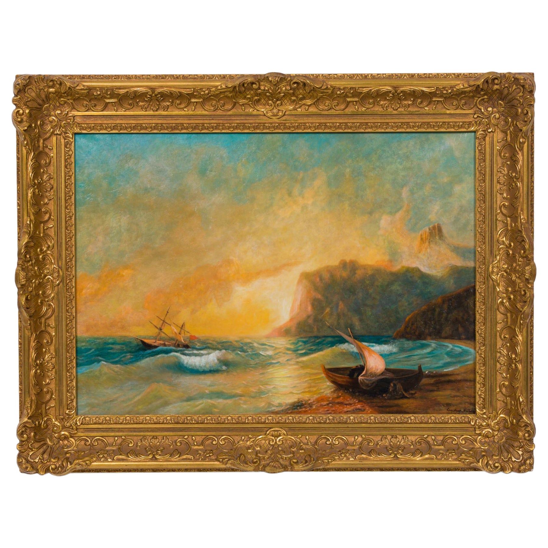 The Sea Koktebel Peinture de paysage marin