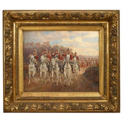French Victorian Horse Regimen Painting