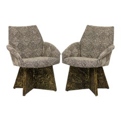 Pair of Adrian Pearsall Style Mid-Century Armchairs