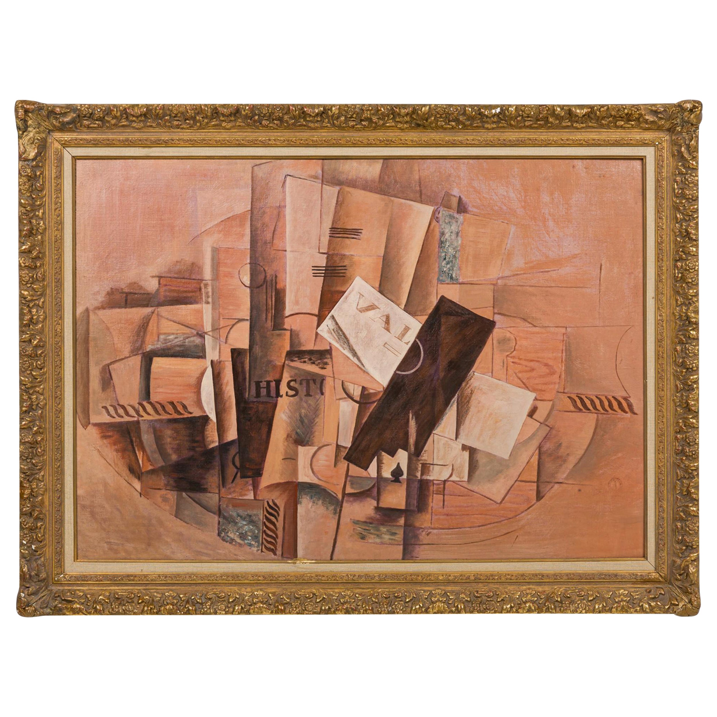 Quadro di Braque "Il tavolo dei musicisti