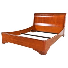 Grange French Louis Philippe Cherry Wood Queen Size Sleigh Bed