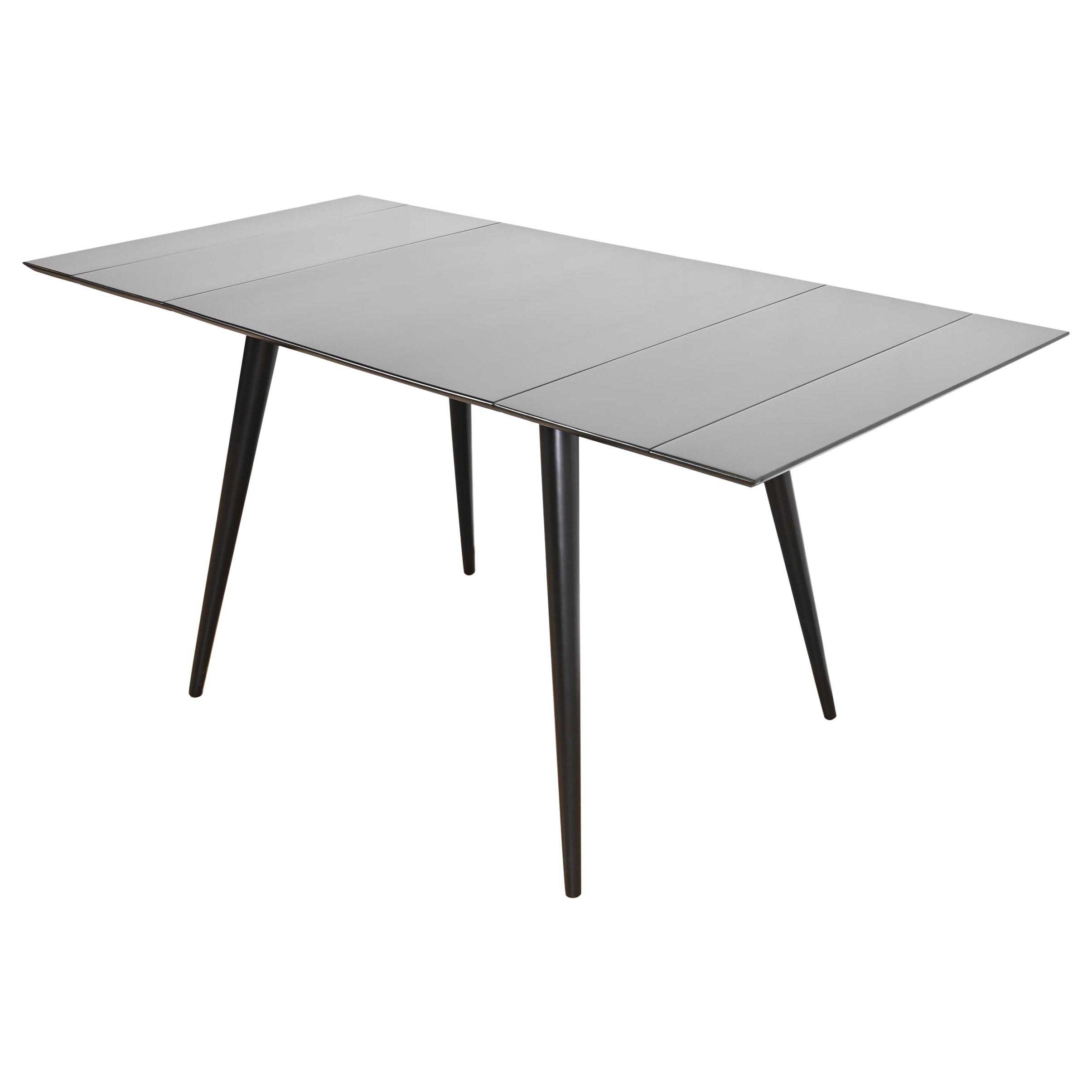 Paul McCobb Planner Group Mid-Century Modern Black Lacquered Dining Table For Sale
