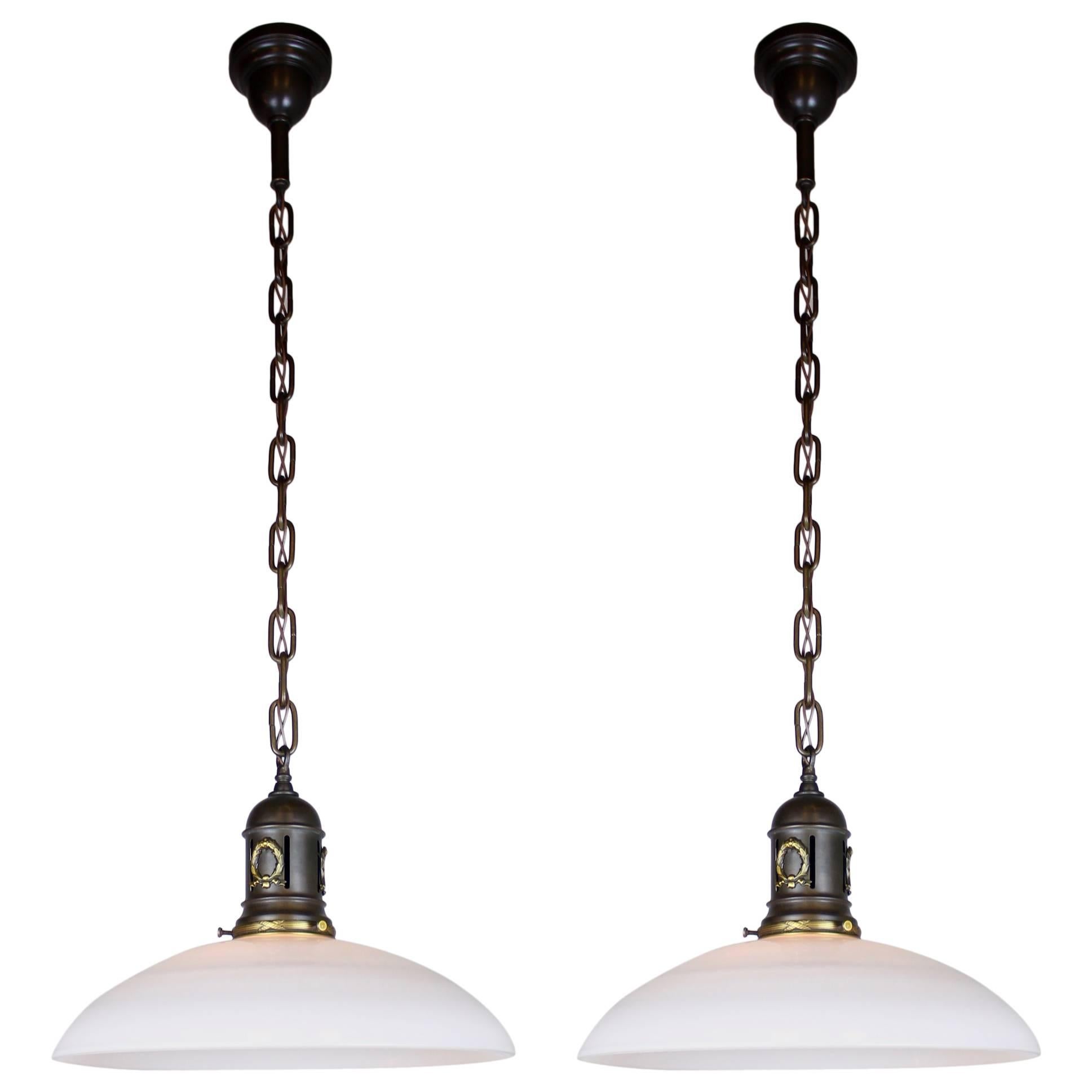 Antique Train Station Pendant Lights