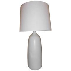 Large Studio Pottery White Lamp 1