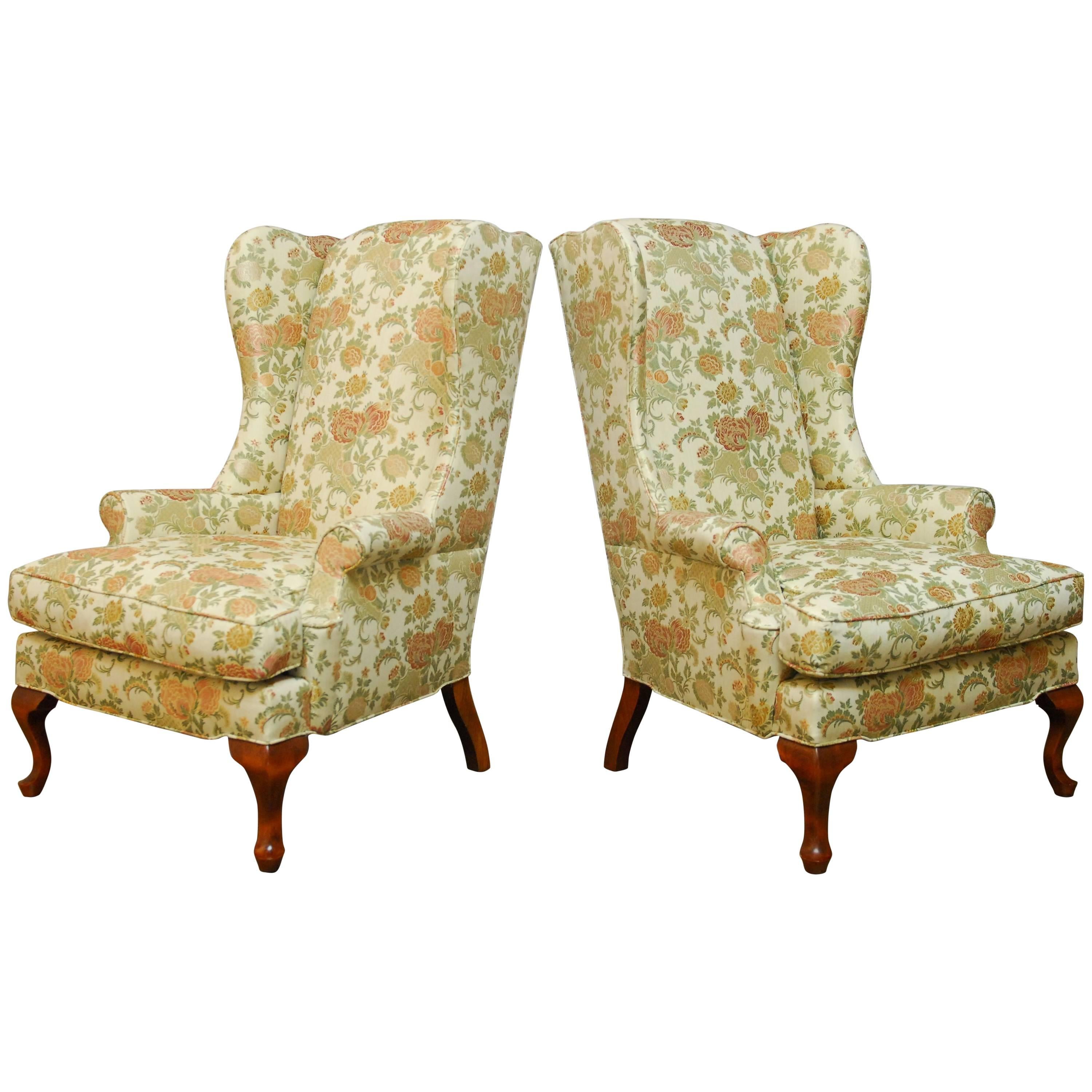 George II Style Wing Chairs