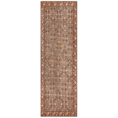 Antique Hand-woven Wool Floral Herati Karabagh Runner