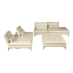 Leather 'SCÉNARIO 2' Sectional Sofa by Sacha Lakic for Roche Bobois, Signed