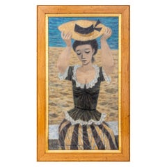 Fletcher Martin Frau am Meer, Öl auf Leinwand