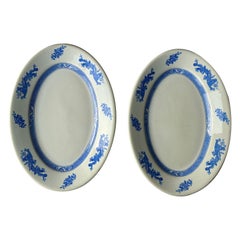 Pareja de Platos Ovalados Dunn Bennett Royal Doulton, Años 60