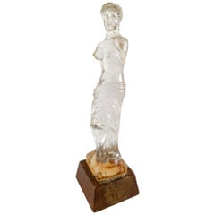 Vintage Lucite Acrylic Venus de Milo Lamp Dorothy Thorpe Style Mid Century 1960s