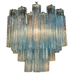 Modern Blue "Trochi" Style Murano Chandelier