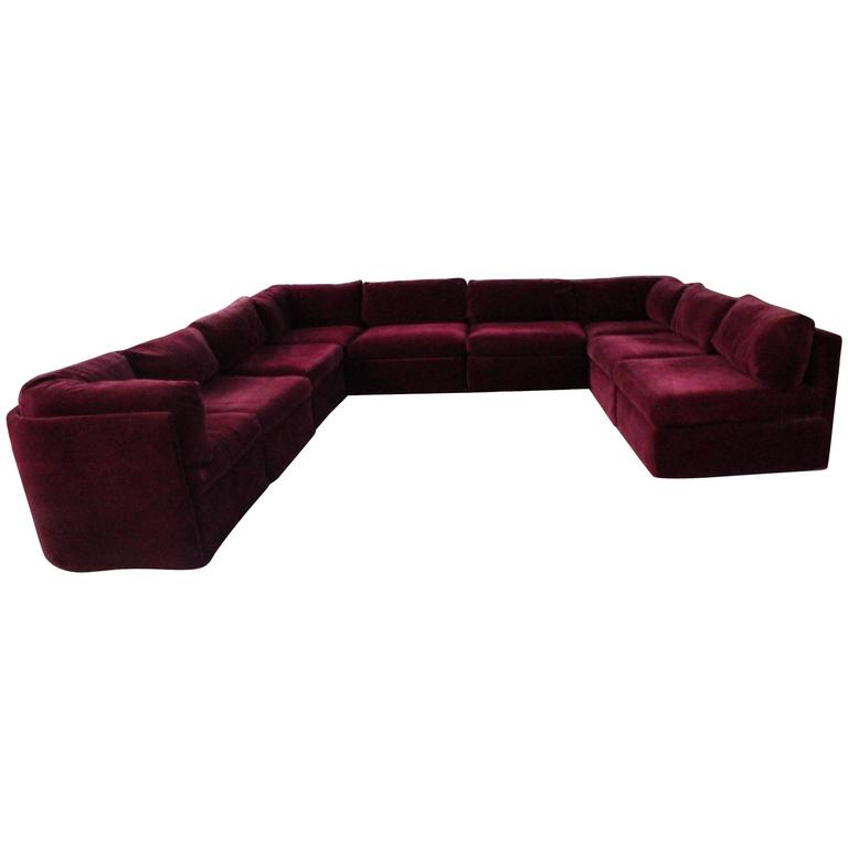 Vintage velvet sectional Clearance