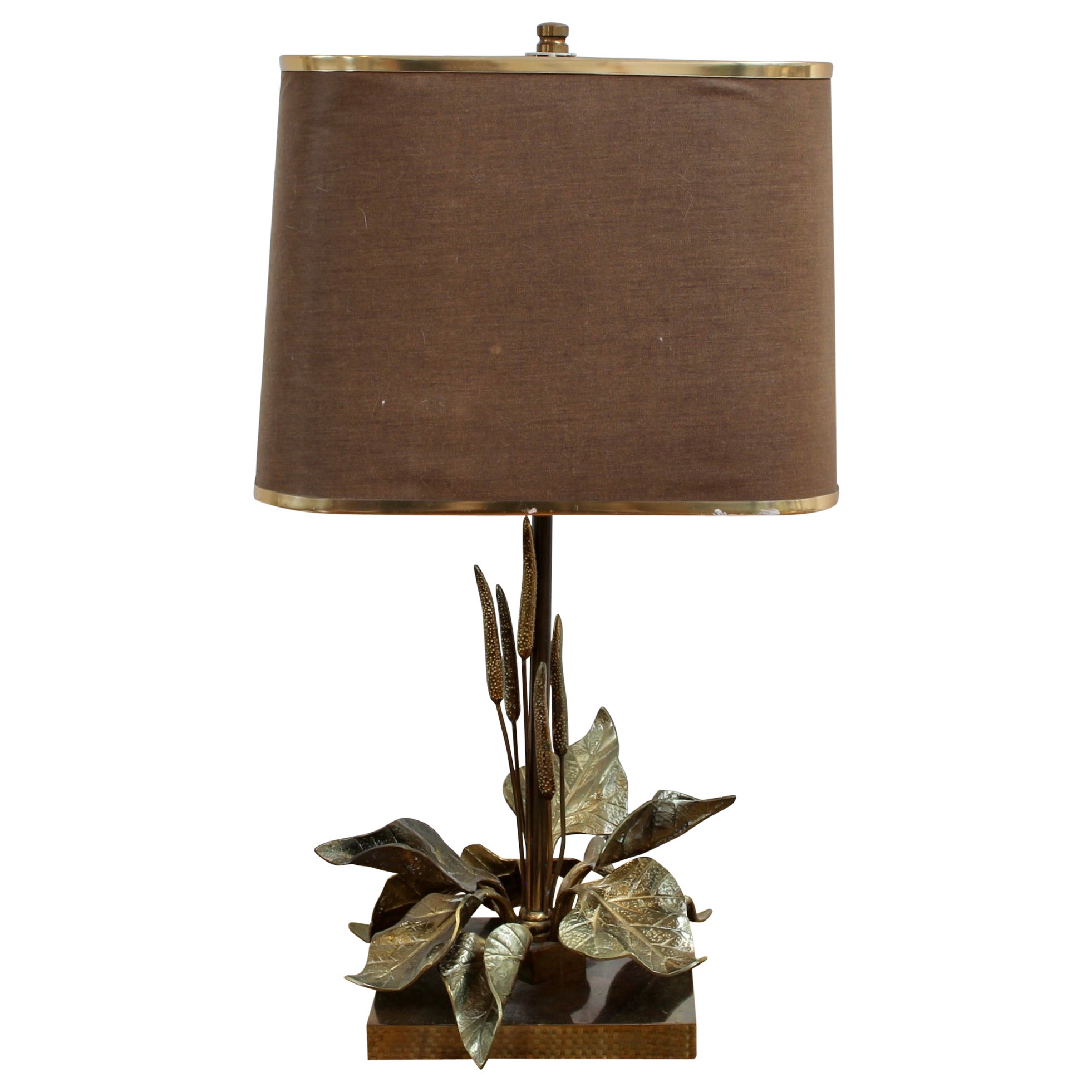 Französische Tischlampe, inspiriert von der Nature, zugeschrieben Maison Charles (ca. 1970er Jahre)