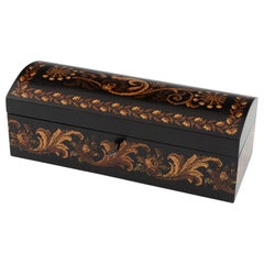 Antique Tunbridge Ware Glove Box by Edmund Nye c1850