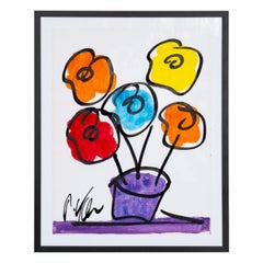 Quadro con bouquet, appena incorniciato, di Peter Robert Keil