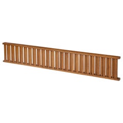 Large All Oak Headboard by Guillerme & Chambron - France 1970's