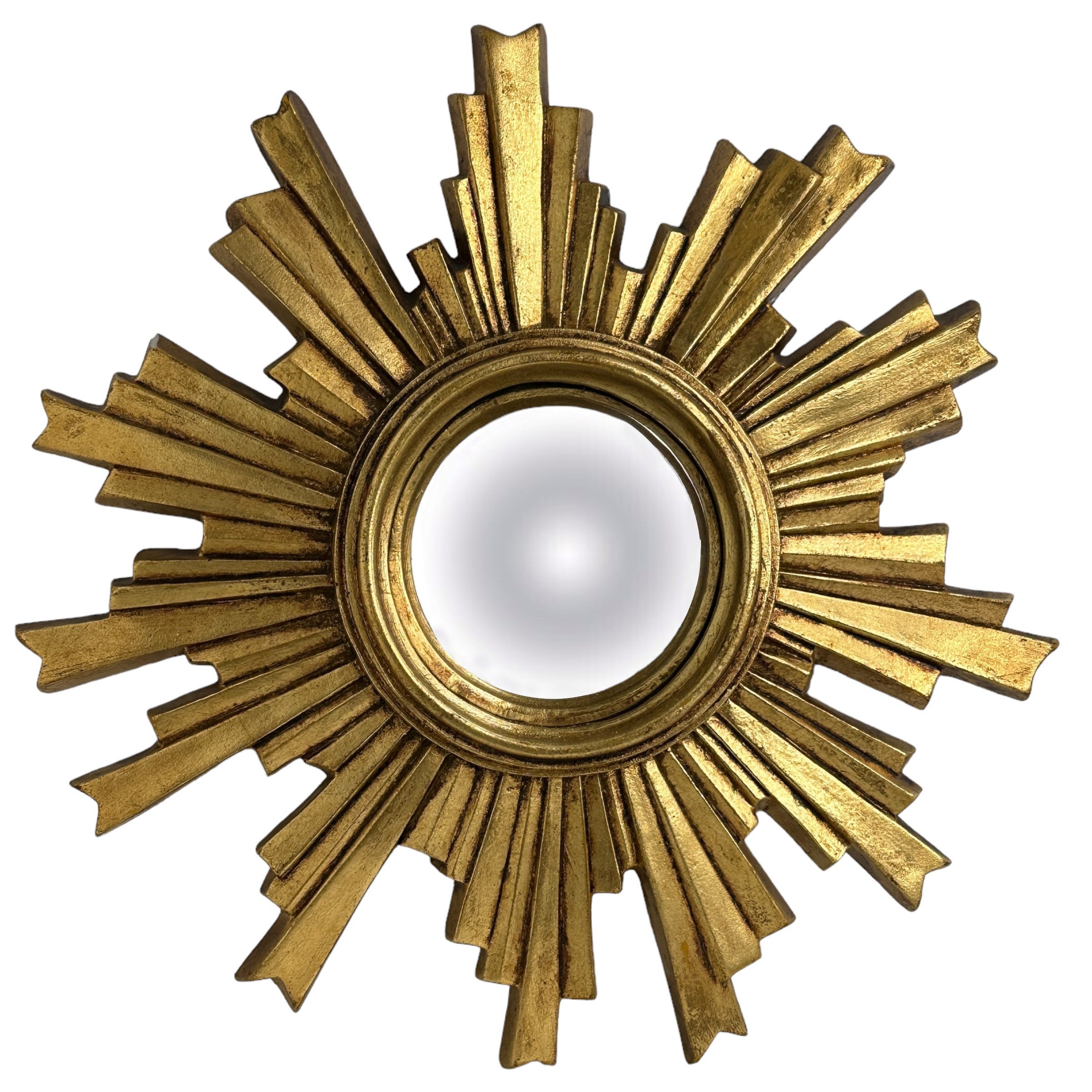 Schöne Sunburst Starburst Konvexspiegel Komposition, deutsch, ca. 1960er Jahre