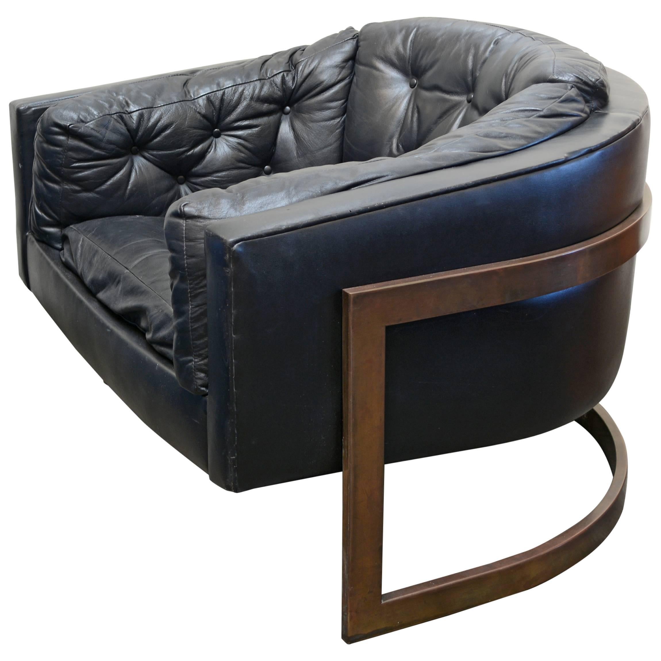 Large Barrel Chair by Jules Heumann for Metropolitan