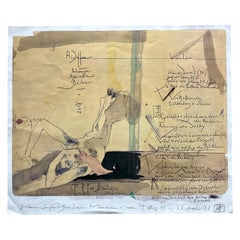 1978 Horst Janssen "Gedicht An Viola" Galerie Seifert-Binder Impresión de exposición