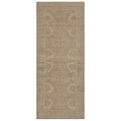 Rug & Kilim’s Khotan Style Rug in an All over Beige-Brown Floral Pattern