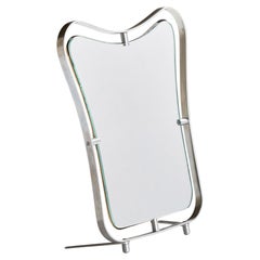 Brevetto A.L.A., Table Mirror, Metal, Italy, 1940s