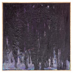 P. Stein 1977 Quadrato viola melanzana e lavanda Pittura astratta di campo a colori