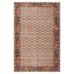 Türkischer Vintage-Teppich in Beige mit bunten Chintamani-Mustern, von Rug & Kilim