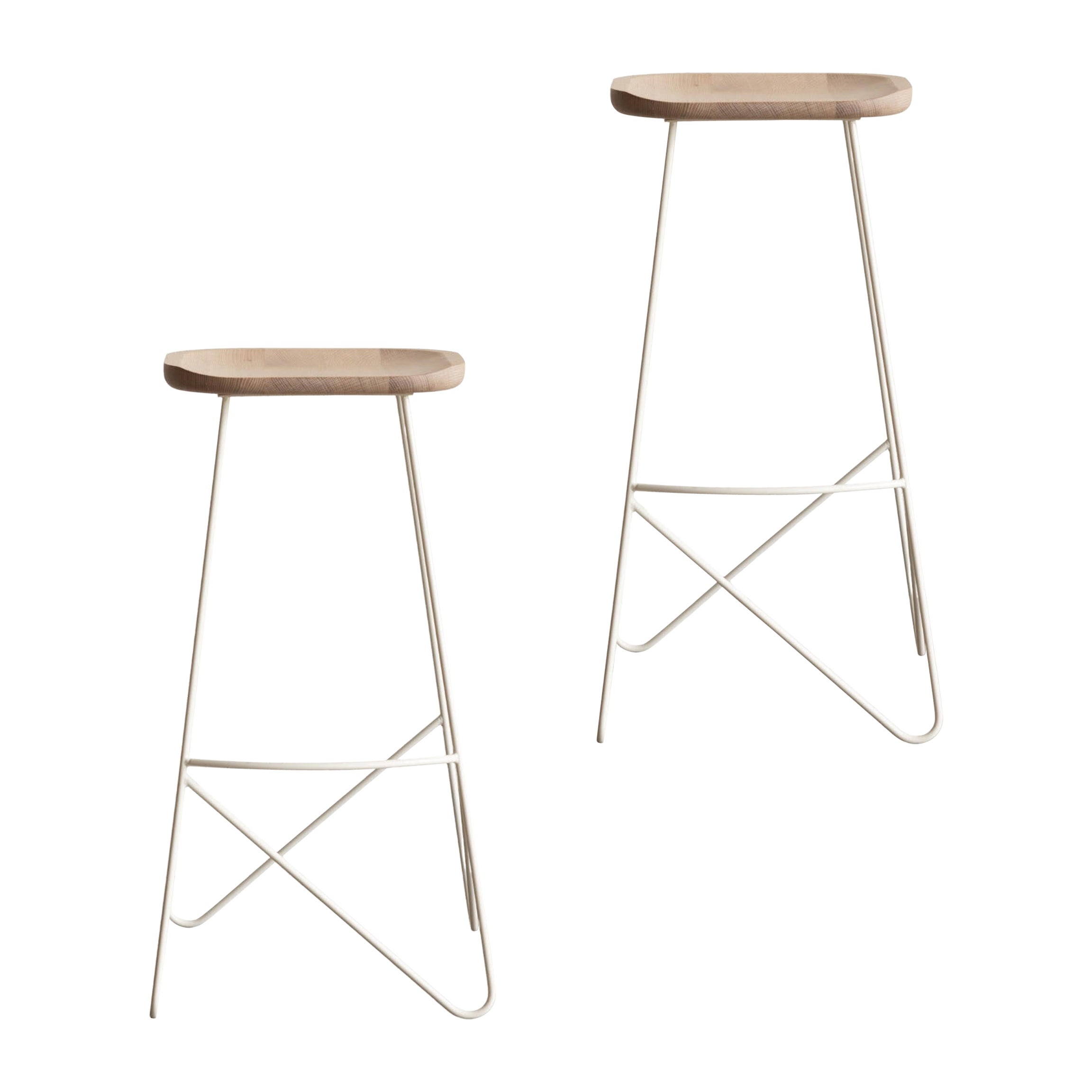 VARILLA Metal Rod Bar Height Stool Set