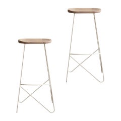 VARILLA Metal Rod Bar Height Stool Set