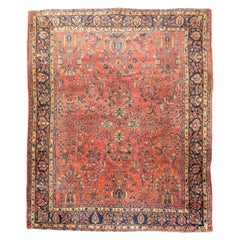 Antique Sarouk Rug 9'2'' x 11'3''