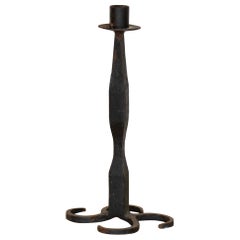 Tall Spanish Iron Candlestick