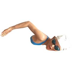 Vintage Swimmer Mannequin