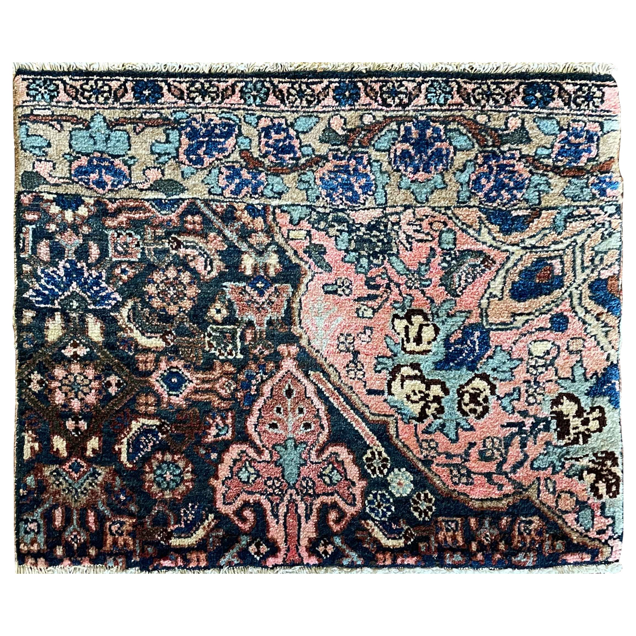 Antique Handmade Kurdish Rug/A Sampler,  Ornak For Sale